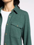 Thread & Supply Women's Cassian Shirt in Pine Heather side view