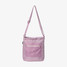 The Thread Wallets Black Mini Utility Tote Bag in Mauve