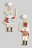 Nutcracker Christmas Holiday Dangle Earrings