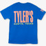 TYLER'S Pigment Dyed Block Tee in Royal Blue back view