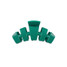 Teleties Classic Small Hair Clip in Fir Green side angle