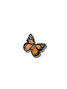 Solar Eclipse Hand Paint Mini Claw Clip Orange side view