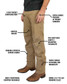 The Off The Grid Surplus Men's Trailblazer Standard Fit Pants in Coyote Tan