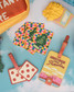 ban.do Greetings from Paradise Luggage Tag The Ban.do Greetings from Paradise Luggage Tag detail view