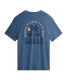 Free Fly Men's Beach Access Tee Pacific Blue back view