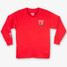 Racquet and Jog Christmas 2025 Longsleeve Tee Red front
