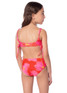 Maaji Girl's Seychelles Bikini Set in Pink Overflow front view