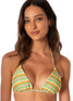 Maaji Women's Rainbow Balmy Bikini Top rainbow print side view