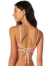 Maaji Women's Coral Ripple Parade Bikini Top coral side detail
