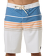 The O'Neill Men's Hyperfreak Heat Stripe 20 inch Boardshorts in Tofu