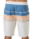 The O'Neill Men's Hyperfreak Heat Stripe 20 inch Boardshorts in Tofu