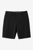 The O'Neill Men's Reserve Heather 21 inch Hybrid Shorts in Heather Black