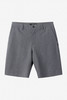 The O'Neill Men's Reserve Heather 21 inch Hybrid Shorts in Heather Grey
