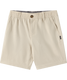The O'Neill Boy's Reserve Light Check 16 inch Hybrid Shorts in Khaki