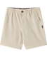 O'Neill Boy's Reserve Light Check 16" Hybrid Shorts Khaki front view