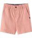 O'Neill Boy's Reserve Light Check 16" Hybrid Shorts Langoustino side view