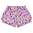 Iscream Girls' Butterflies Plush Shorts in butterfly print, back view