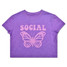 Iscream Girls' Social Butterfly Tee