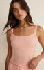 Z Supply Women's World Tour Rib Tank Top in White back view