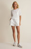 Z Supply Women's Everyday Pocket Tee in White styled view