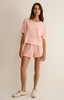 Z Supply Women's Everyday Pocket Tee in Bellini side view