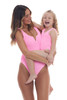 Love & Bikini Girl's Marbella One-Piece Swimsuit in strawberry Pink