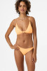 O'Neill Women's Pismo Bikini Top Neon Apricot Nectar front view