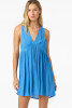 O'Neill Women's Teddy Coverup Dress in Blue side view