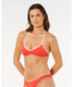 Rip Curl Women's Classic Surf Halter Bikini Top in Red back view