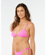 Rip Curl Women's Premium Surf Fixed Triangle Bikini Top in Super Pink