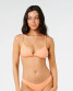 Rip Curl Women's Premium Surf Fixed Triangle Bikini Top in Papaya
