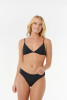 Rip Curl Women's Premium Surf Fixed Triangle Bikini Top in Black