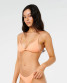 Rip Curl Women's Premium Surf Fixed Triangle Bikini Top in Papaya