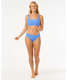 Rip Curl Women's Premium Surf Full Bikini Bottoms Light Blue front view