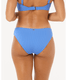 Rip Curl Women's Premium Surf Full Bikini Bottoms Light Blue flat lay