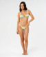 Rip Curl Women's Surf Stripped Fixed Triangle Bikini Top Green Olive side view