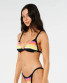Rip Curl Women's Surf Stripped Fixed Triangle Bikini Top Black detail