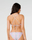 Rip Curl Women's Part Wave Cross Back Triangle Bikini Top in Pink detail view