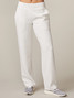 Thrive Societe Women's Ultraluxe Wide Leg Pants Heather White front view