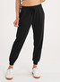 Thrive Societe Women's Patch Pocket Jogger black front view