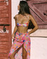 LSpace Women's Flower Play Belle Bikini Top in floral print back view