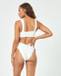 LSpace Women's Off Grid Bardot Bikini Bottom in Cream side view