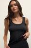 Z Supply Women's PJ Double Scoop Tank Top flat lay