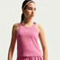 Nike Girls' Dri-Fit Tank Top in Peony neck detail