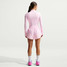 Nike Women's Tempo Flow Mid Rise Shorts in Pink Foam front view