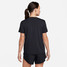 Nike Women's One Fitted Dri-FIT Short Sleeve Top in Black side view