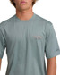 The Billabong Men's Heritage Loose Fit Short Sleeve Shirt in Sea Blue