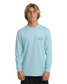 Billabong Men's Runner Loose Fit Long Sleeve Shirt in Blue Heather lifestyle view
