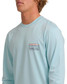 Billabong Men's Runner Loose Fit Long Sleeve Shirt in Blue Heather side view