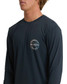 Billabong Men's Hollow Long Sleeve Shirt Navy sleeve detail